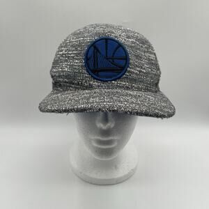 Rare Golden State Warriors Snapback Hat Cap Mitchell Ness Gray Textured
